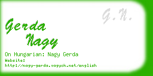 gerda nagy business card
